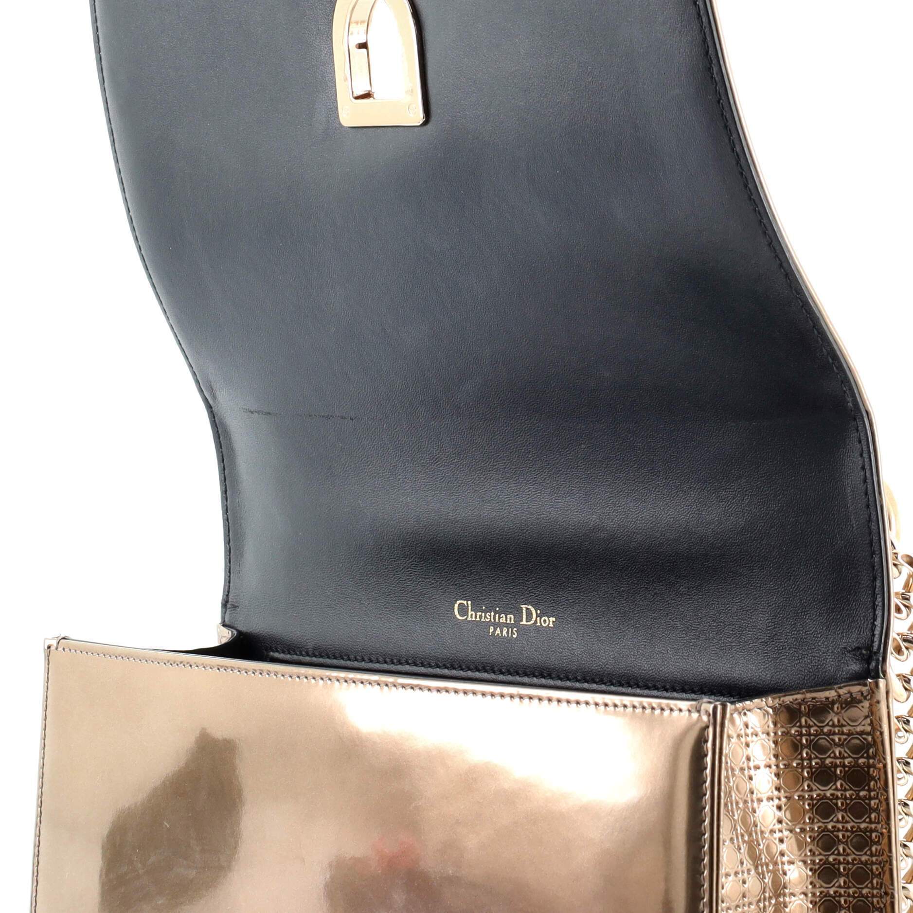 Diorama Flap Bag Cannage Embossed Calfskin Medium