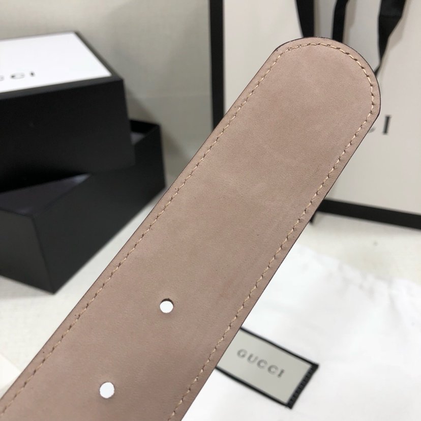 Gucci Belt With Double G Buckle White