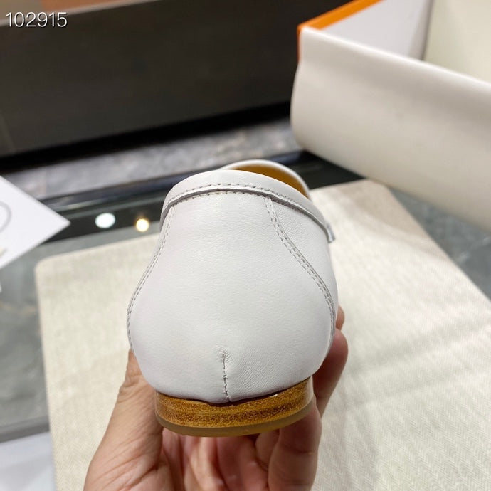 Hermes Paris Loafer White