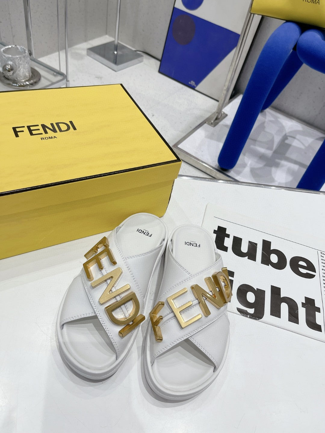 Fendi Graphy White
