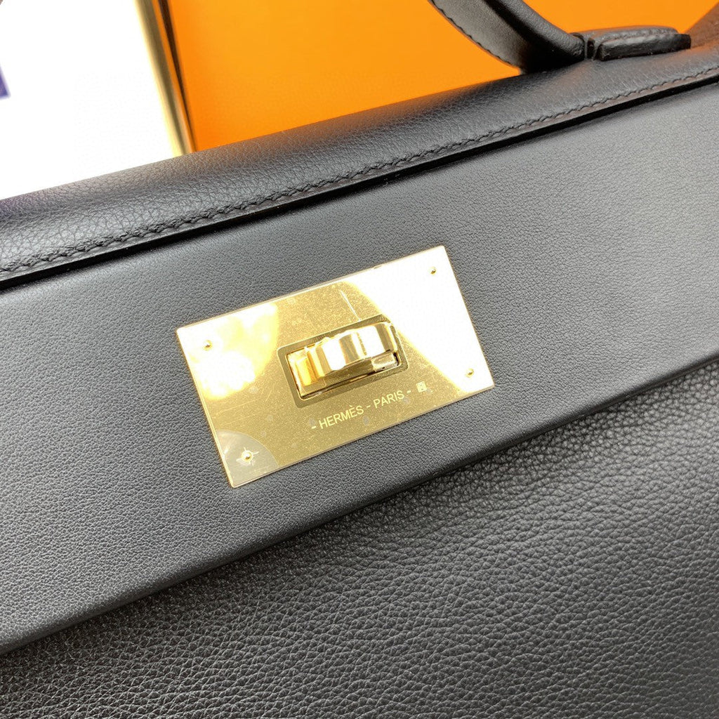 Hermes 24 24 29cm Noir Black Clémence Black