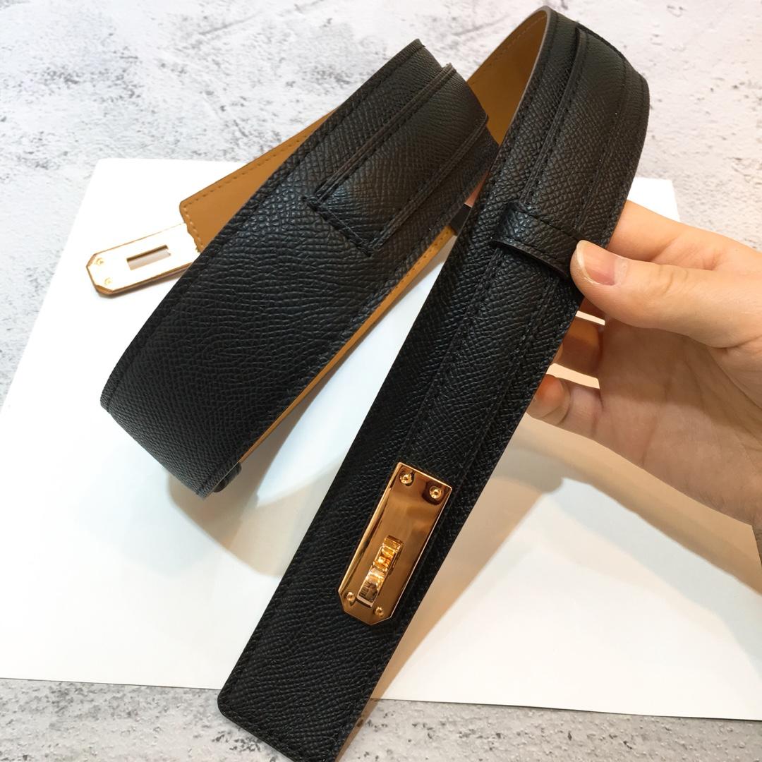 Hermes Kelly Belt Black