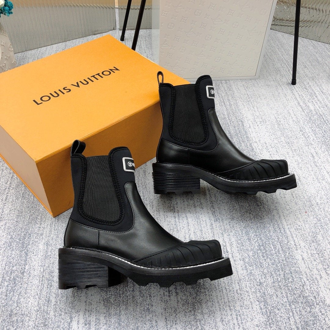 Louis Vuitton Beaubourg Ankle Boot Black