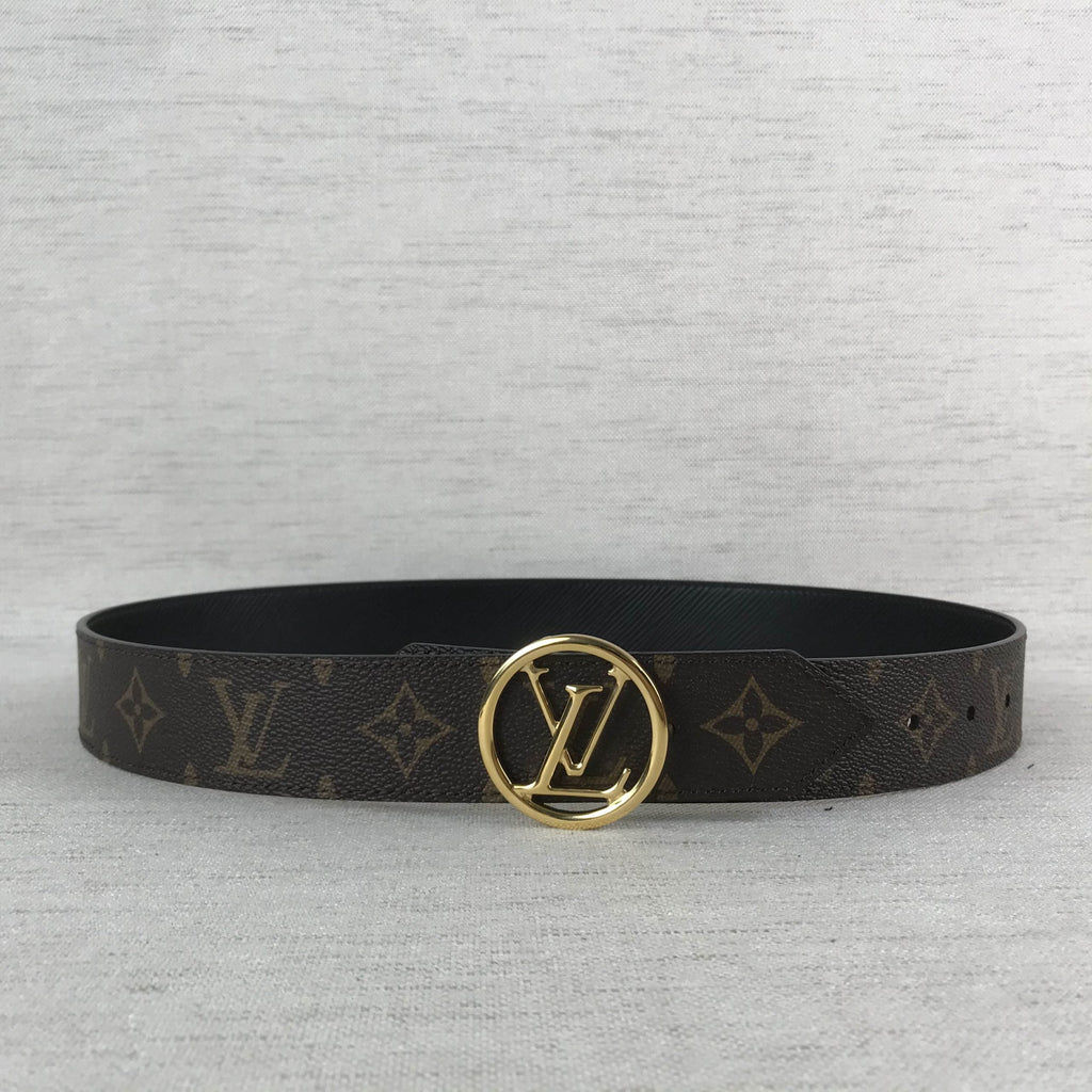 Louis Vuitton Cricle LV Initiales Belt Black
