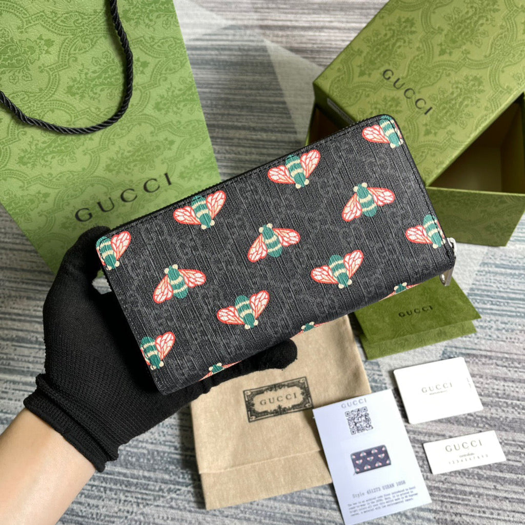 Gucci Ophidia GG Zip Around Wallet 19cm