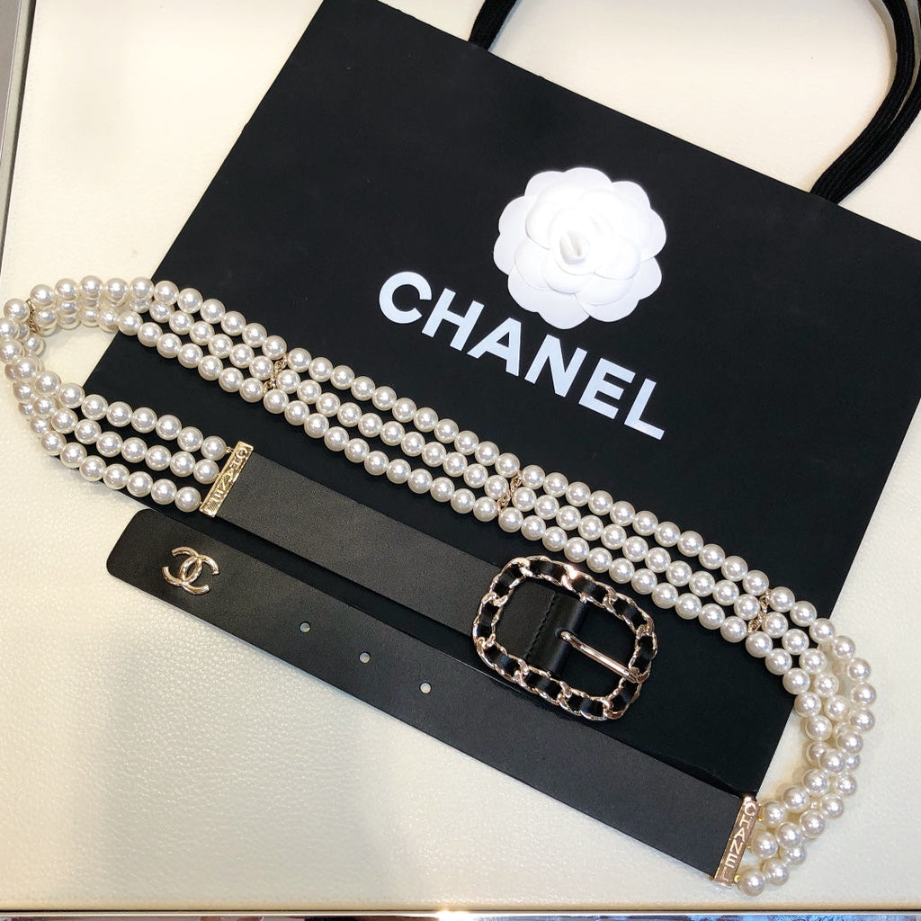 Chanel Belt With Double C Buckle
