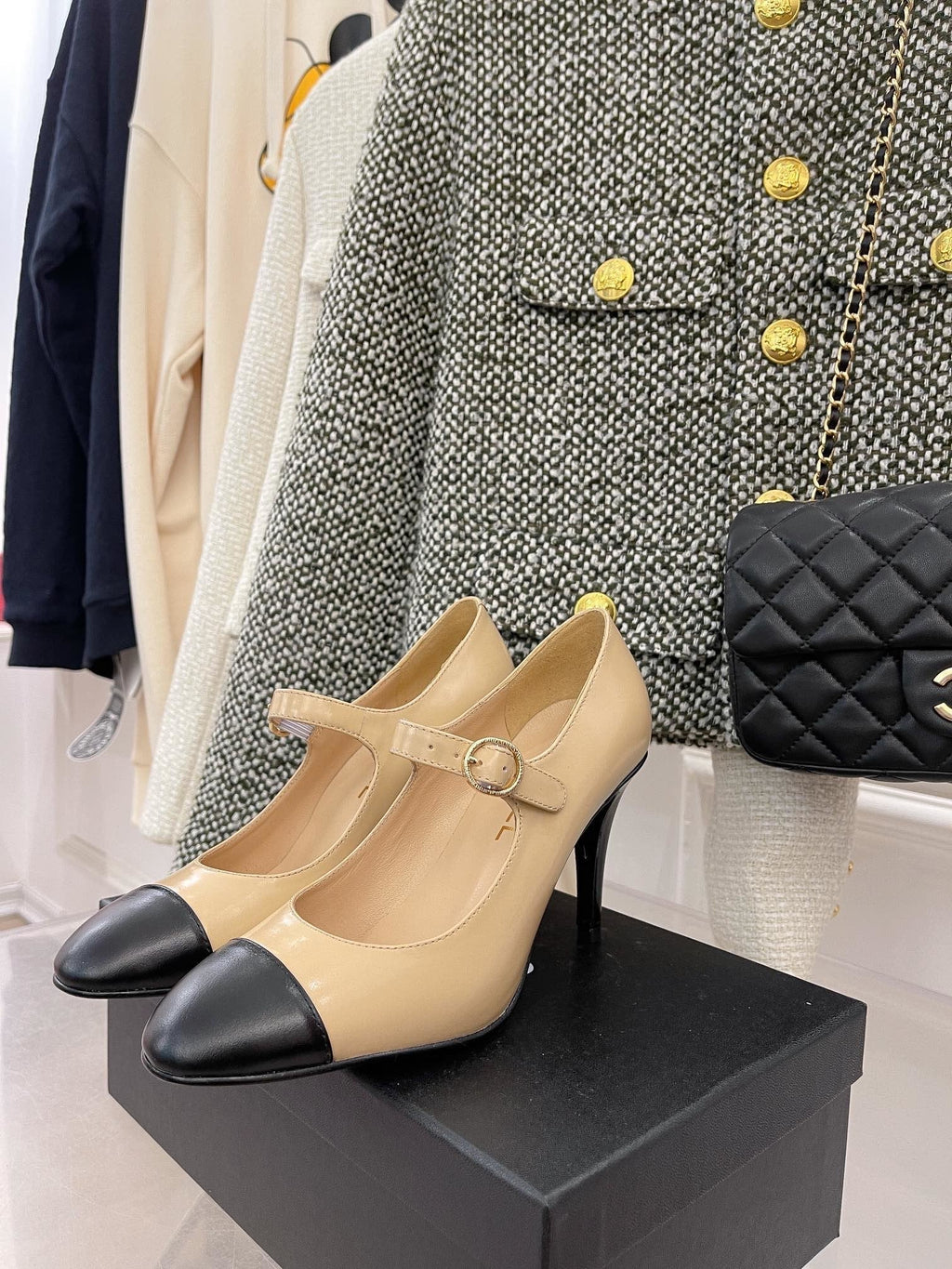 Chanel Open Shoes Beige