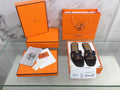 Hermes Oran Sandal Black