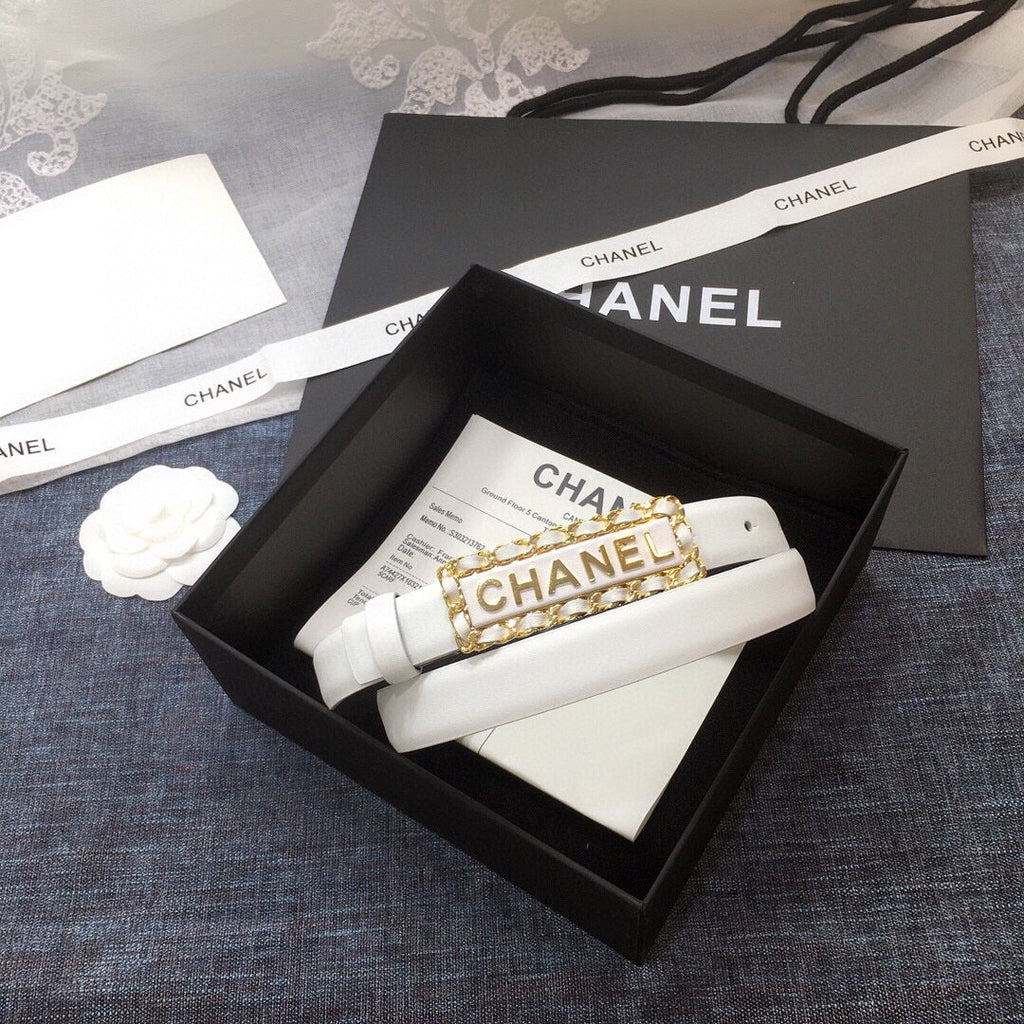 Chanel Belt With Double C Buckle