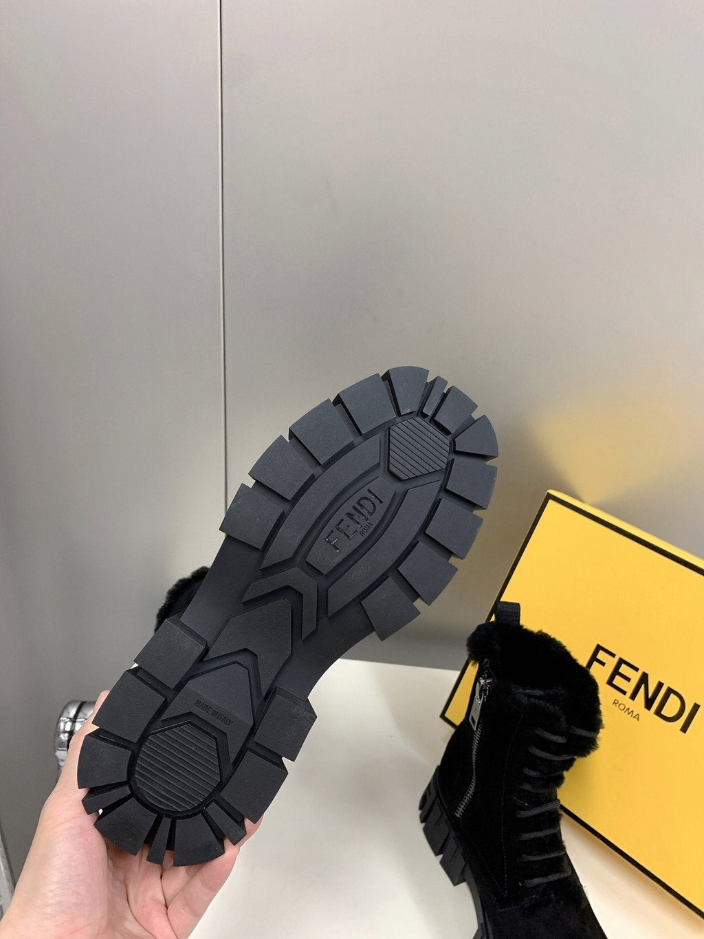 Fendi Signature Boots Black