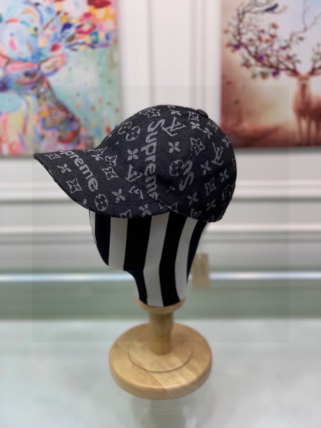 Louis Vuitton Get Ready Supreme Cap Black