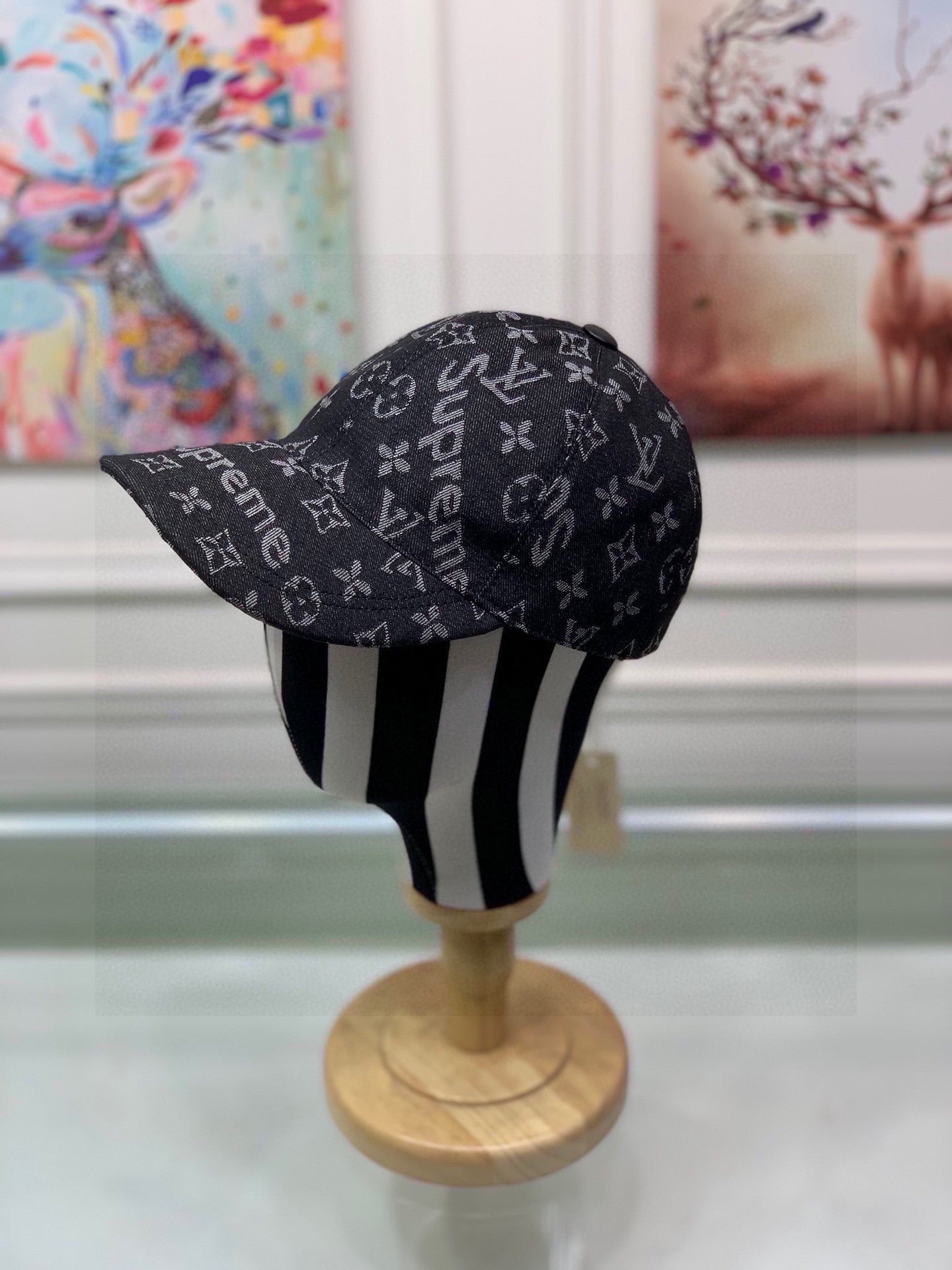 Louis Vuitton Get Ready Supreme Cap Black