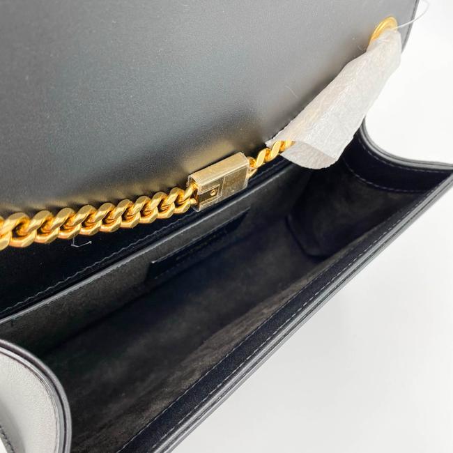 Saint Laurent Monogram Kate Small Smooth Calfskin Tassel On Chain Black Leather Shoulder Bag