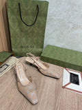 Gucci Slingback Pumps Brown