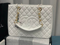 Chanel Tote Bag Spring Collection Gold Hardware 33cm White