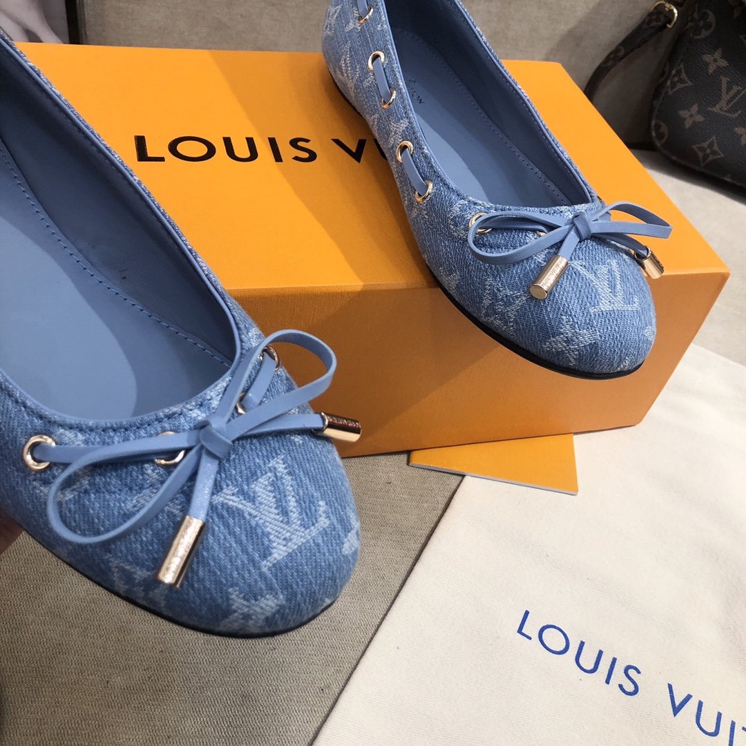 Louis Vuitton Gloria Flat Loafer Blue