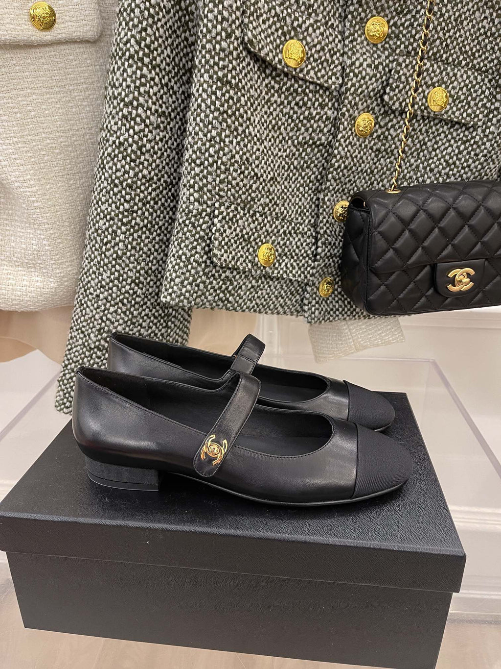 Chanel Sling Back 0.8 Inches Black