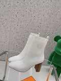 Hermes Volver 90 Ankle Boot White