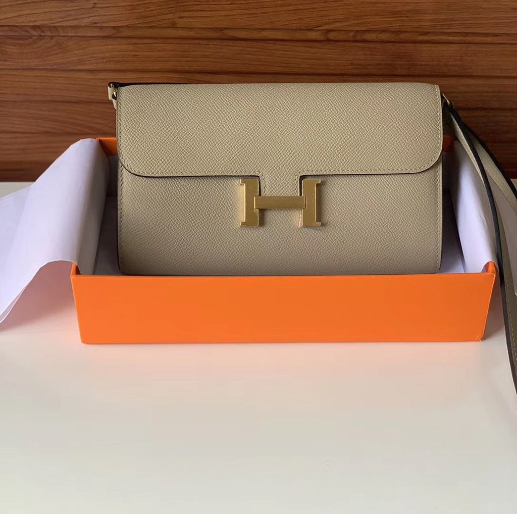 Hermes Constance Togo 21cm Cream