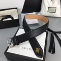 Gucci Belt With Square Buckle Black