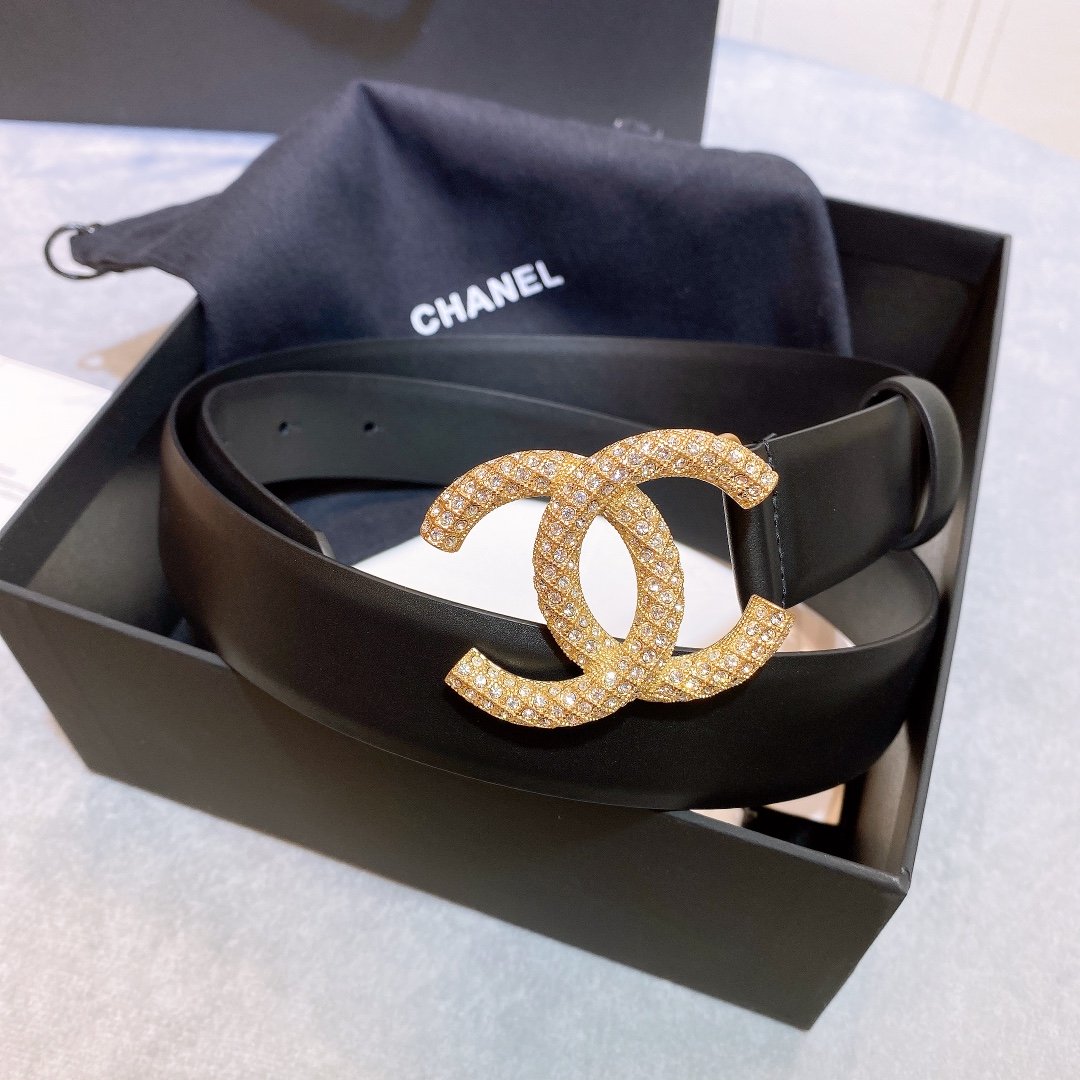 Chanel Belt With Double C Buckle