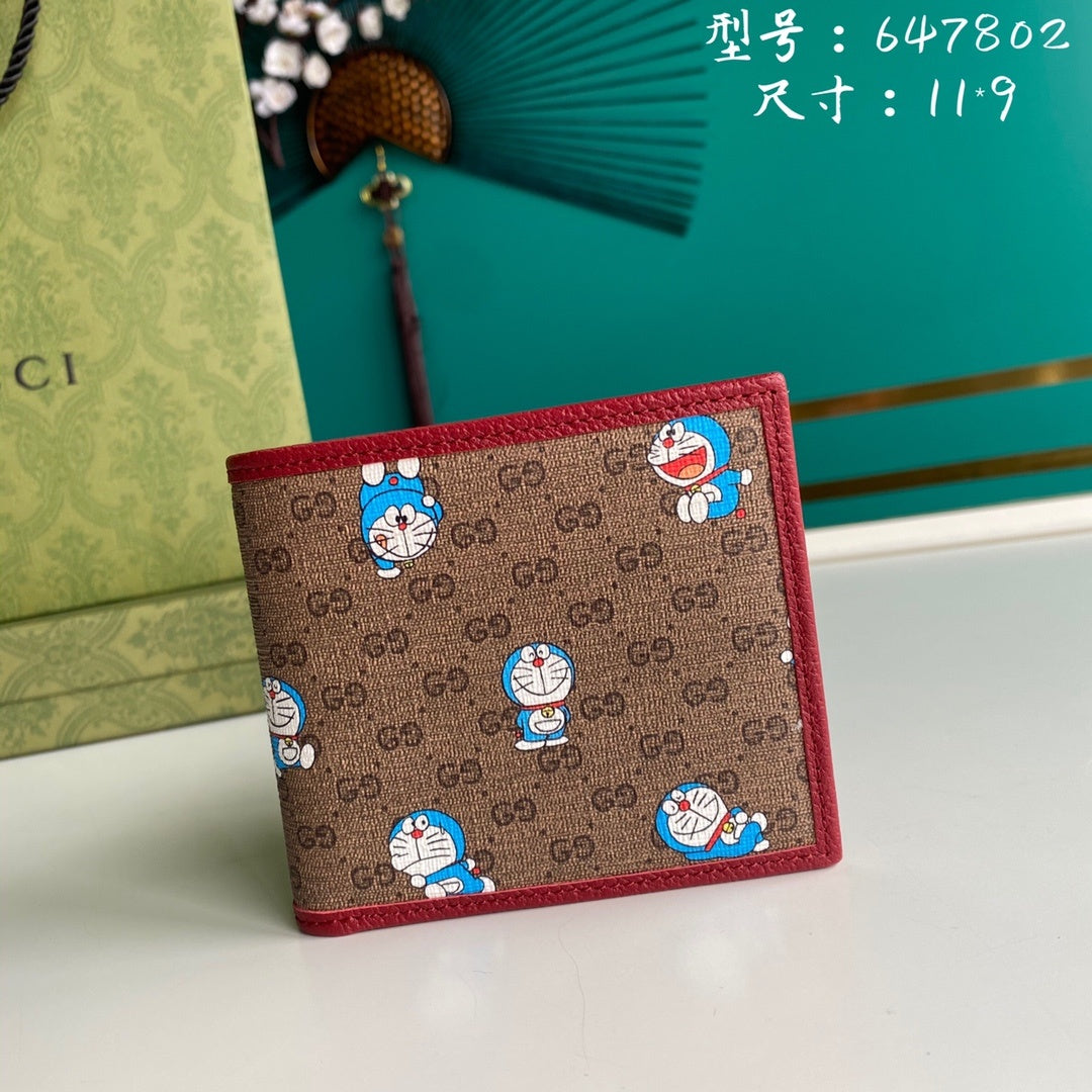 Doraemon x Gucci Bi-Fold Wallet 11cm