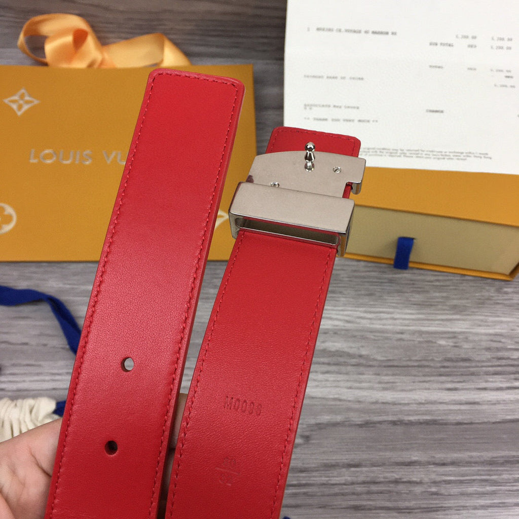 Louis Vuitton Iconic Belt Red