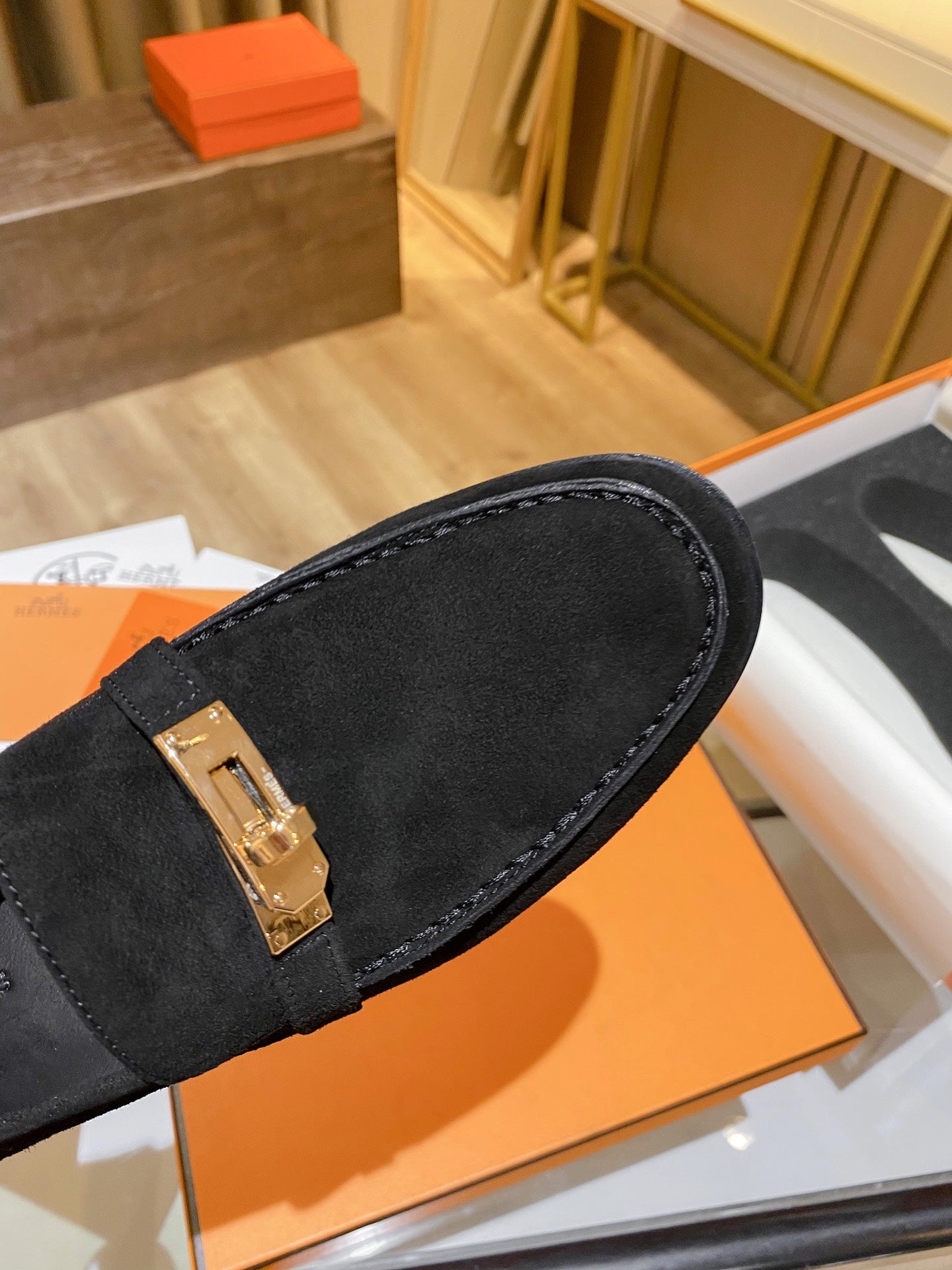 Hermes Destin Loafer Black