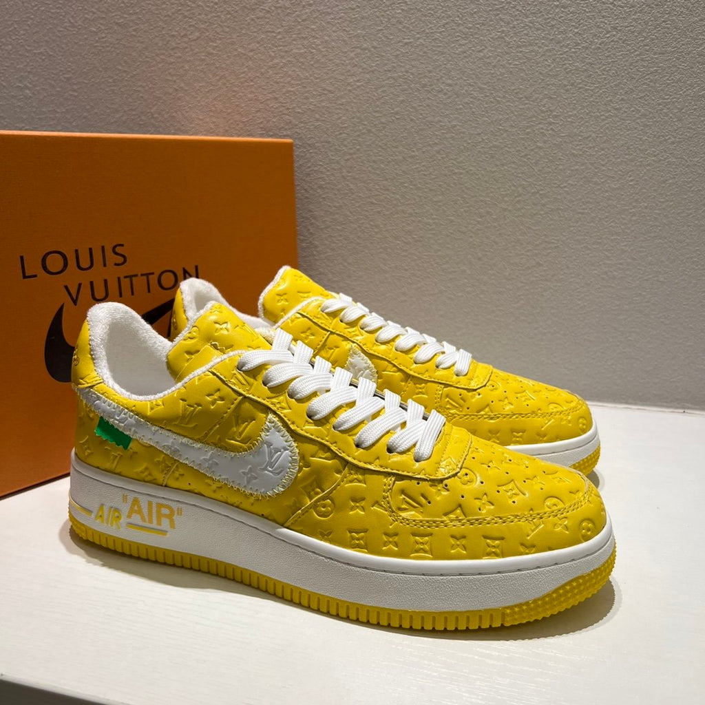 Louis Vuitton x Off-White x Nike Air Force 1 Yellow