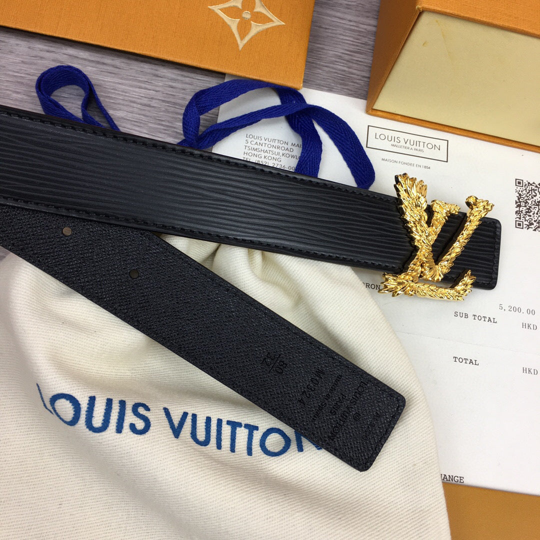 Louis Vuitton Twist Ring Belt Black