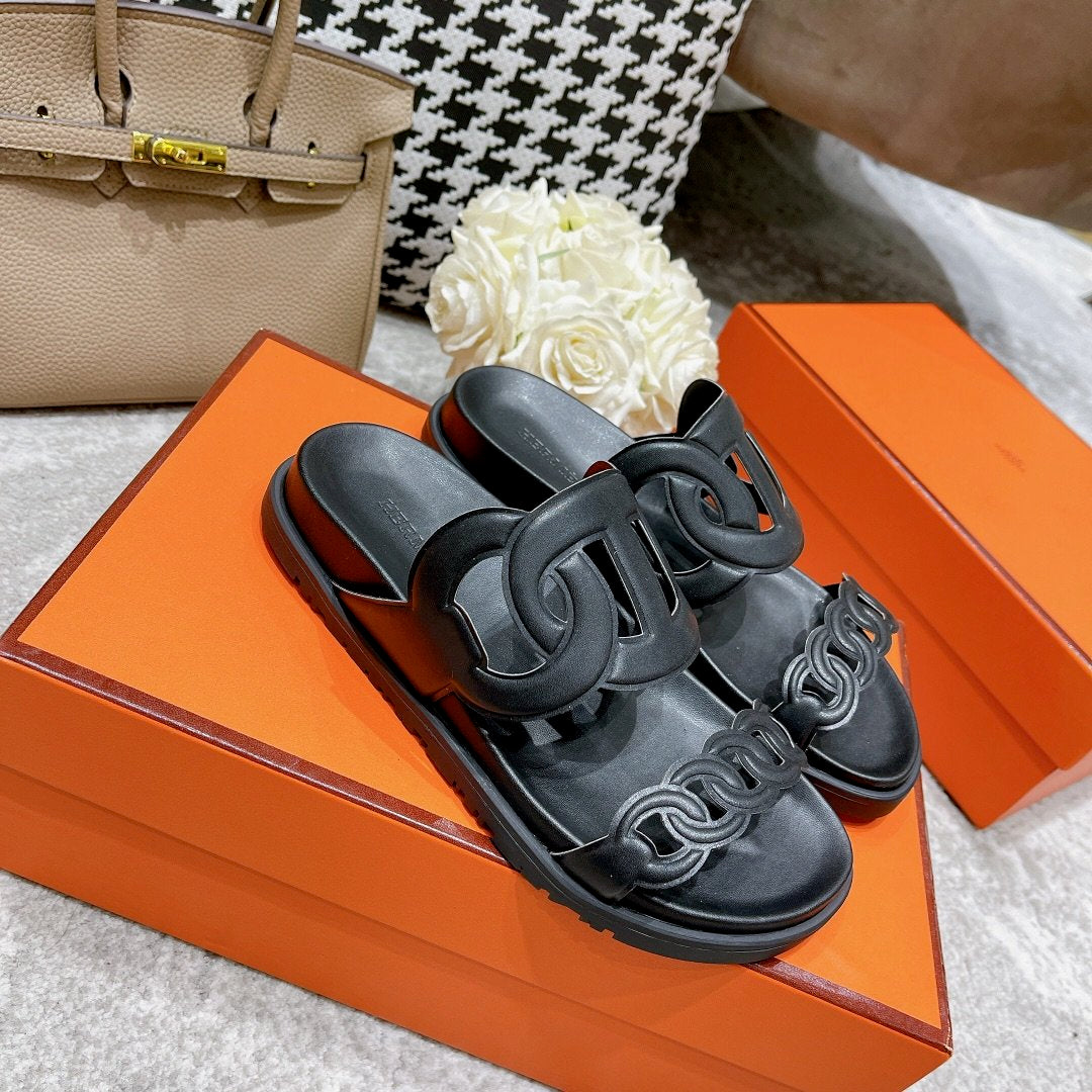 Hermes Extra Sandal Black