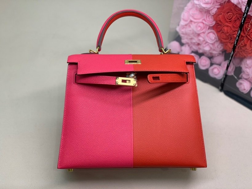 Hermes Epson Bi Color Custom 28cm Red/Pink