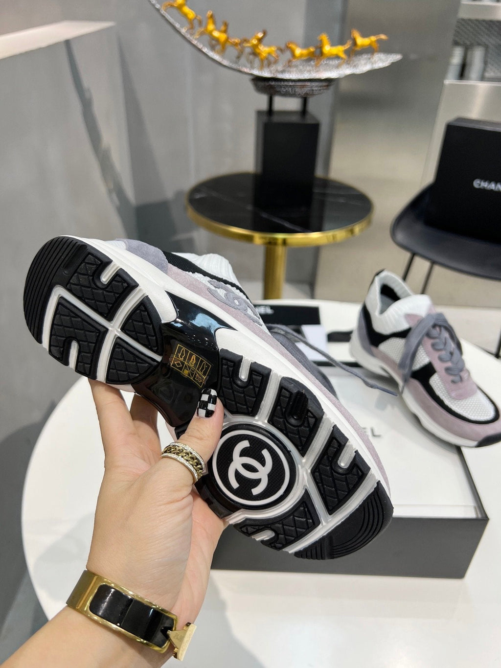 Chanel Trainers Sneakers Purple