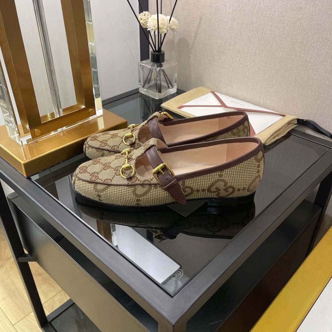 Gucci Jordaan Loafer Brown