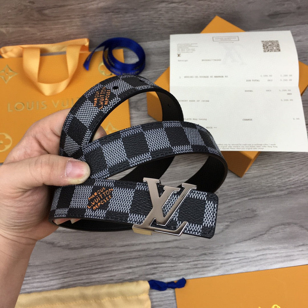 Louis Vuitton Initiales Belt Black