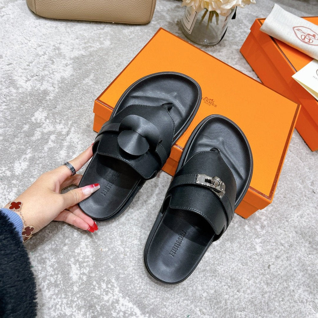 Hermes Elixir Sandal Black