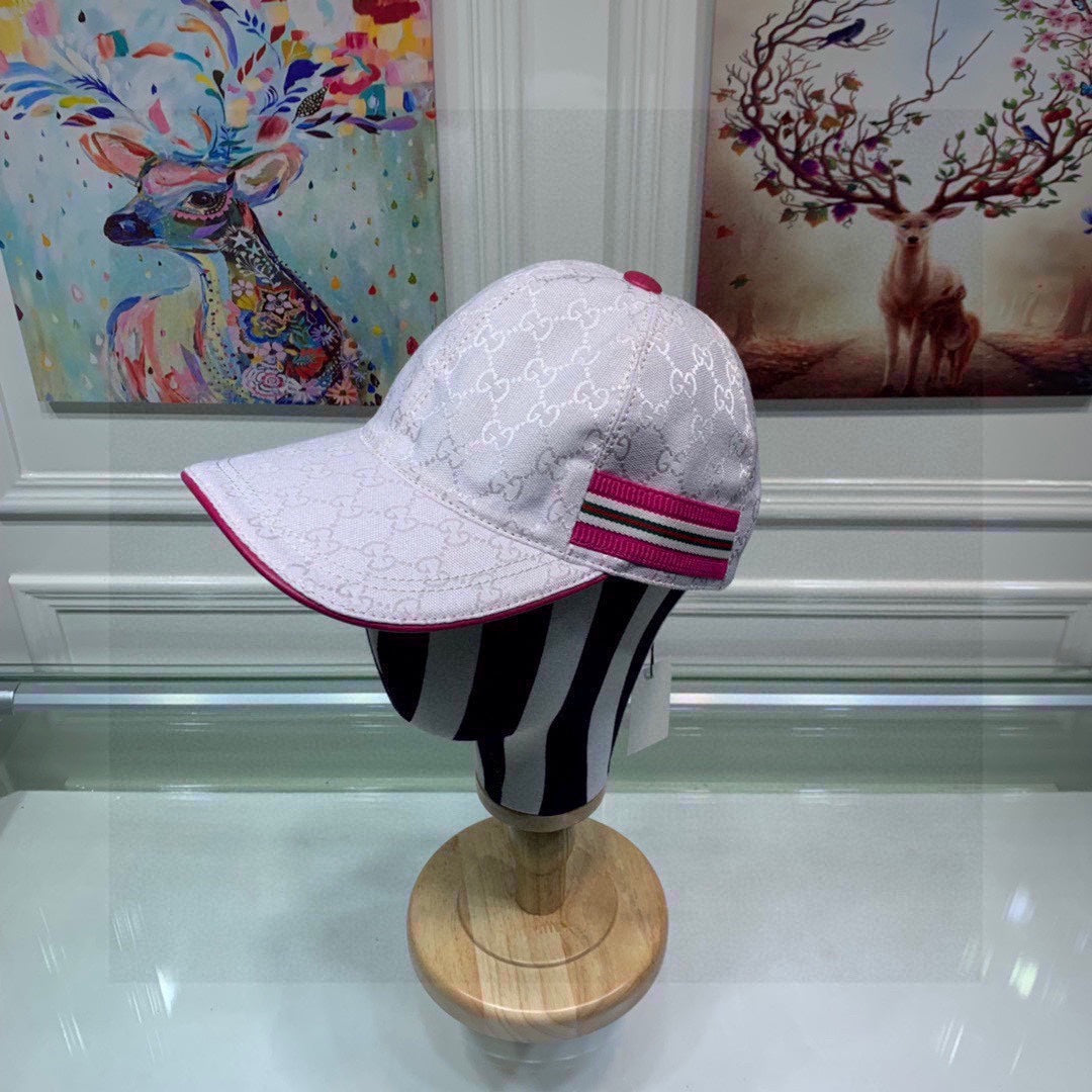 Gucci Canvas Baseball Cap with Web