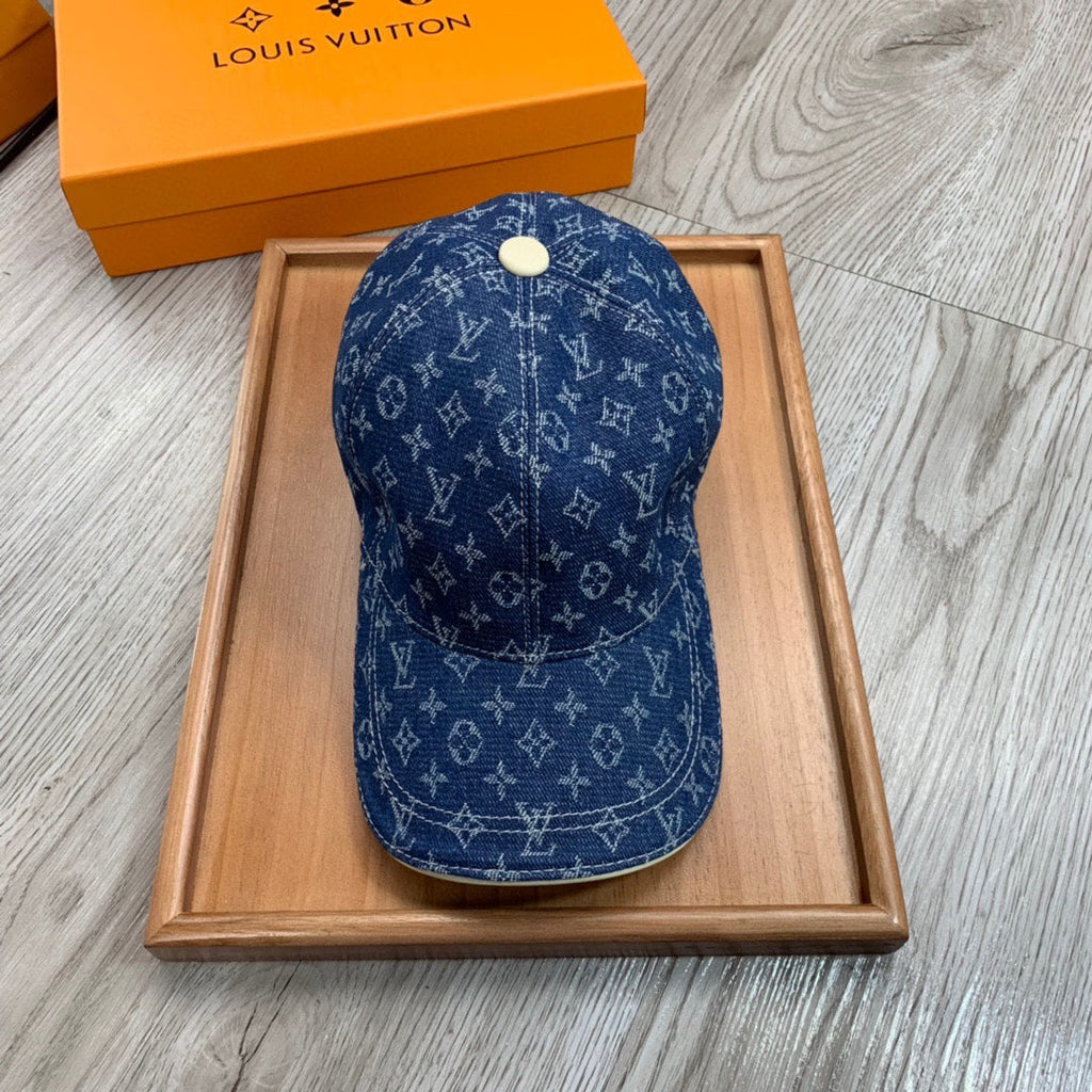 Louis Vuitton Blue Monogram Baseball Cap