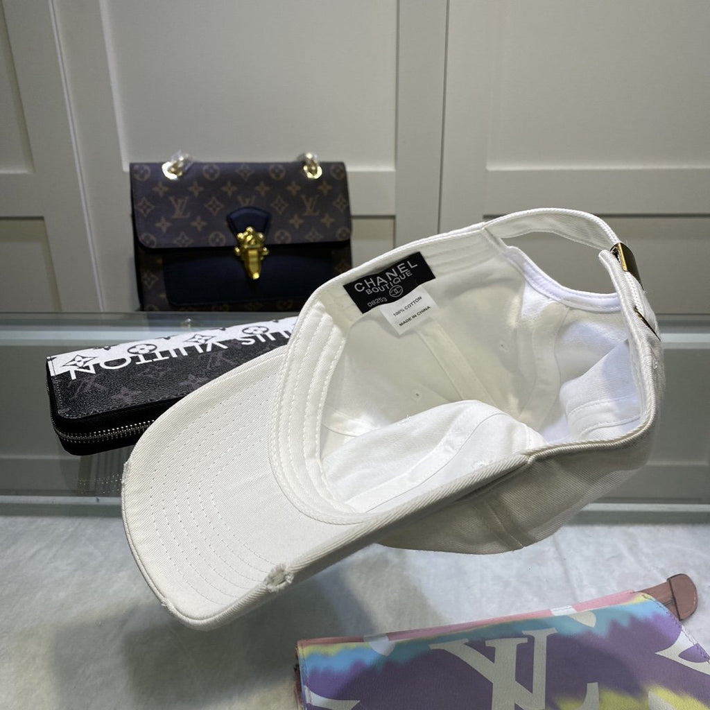 Chanel White Cap