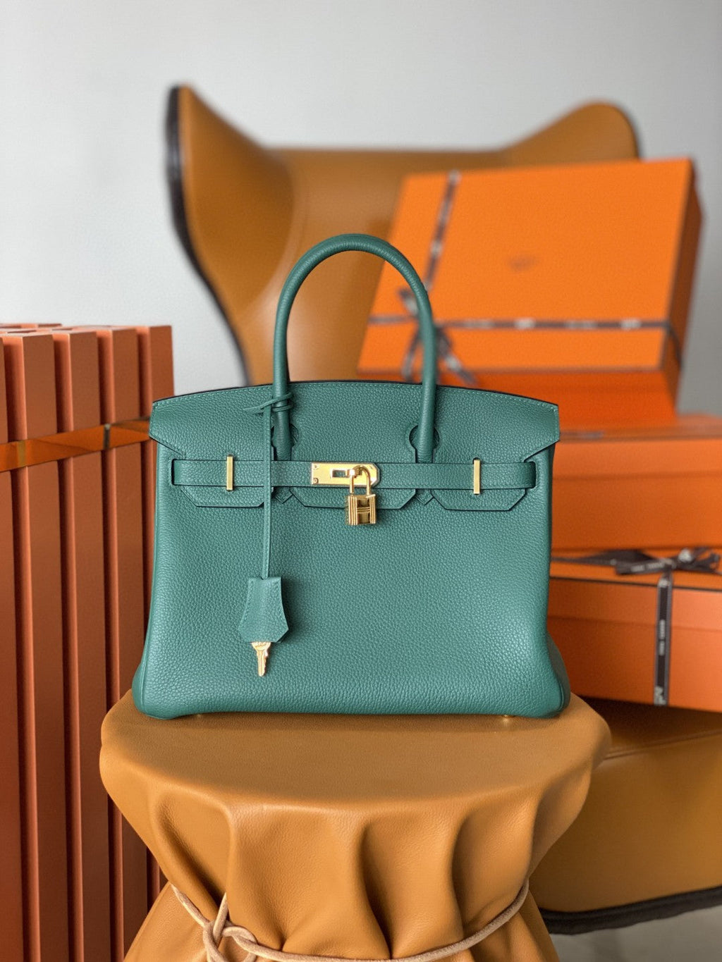 Hermes Birkin 30 Nata Swift Silver Hardware