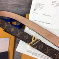 Louis Vuitton LV Initiales Belt Brown
