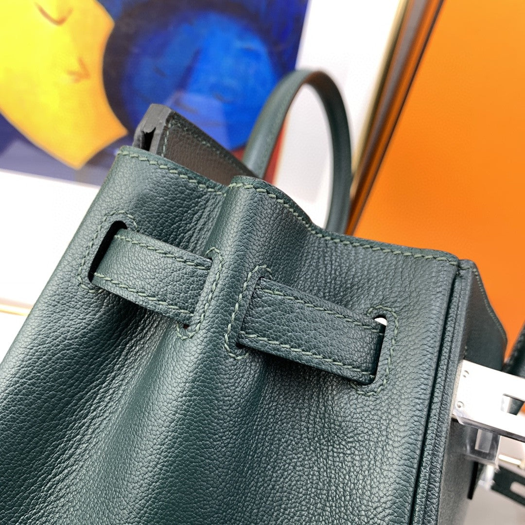 Hermes Birkin 30 Nata Swift Silver