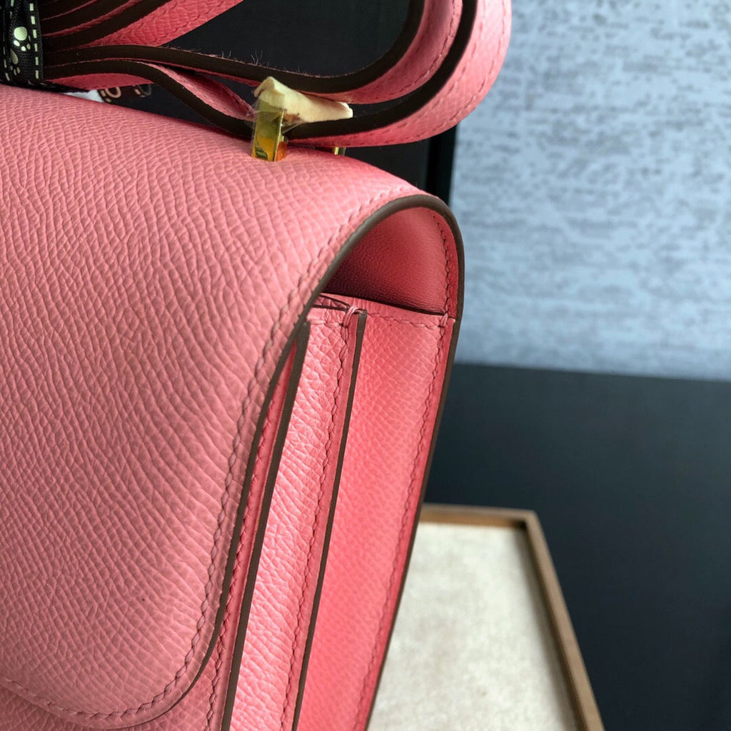 Hermes Constance Shoulder Bag 23cm Pink
