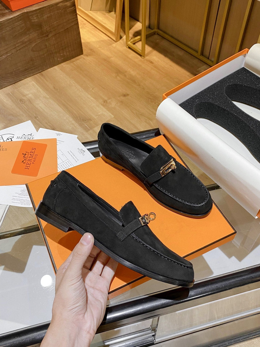 Hermes Destin Loafer Black