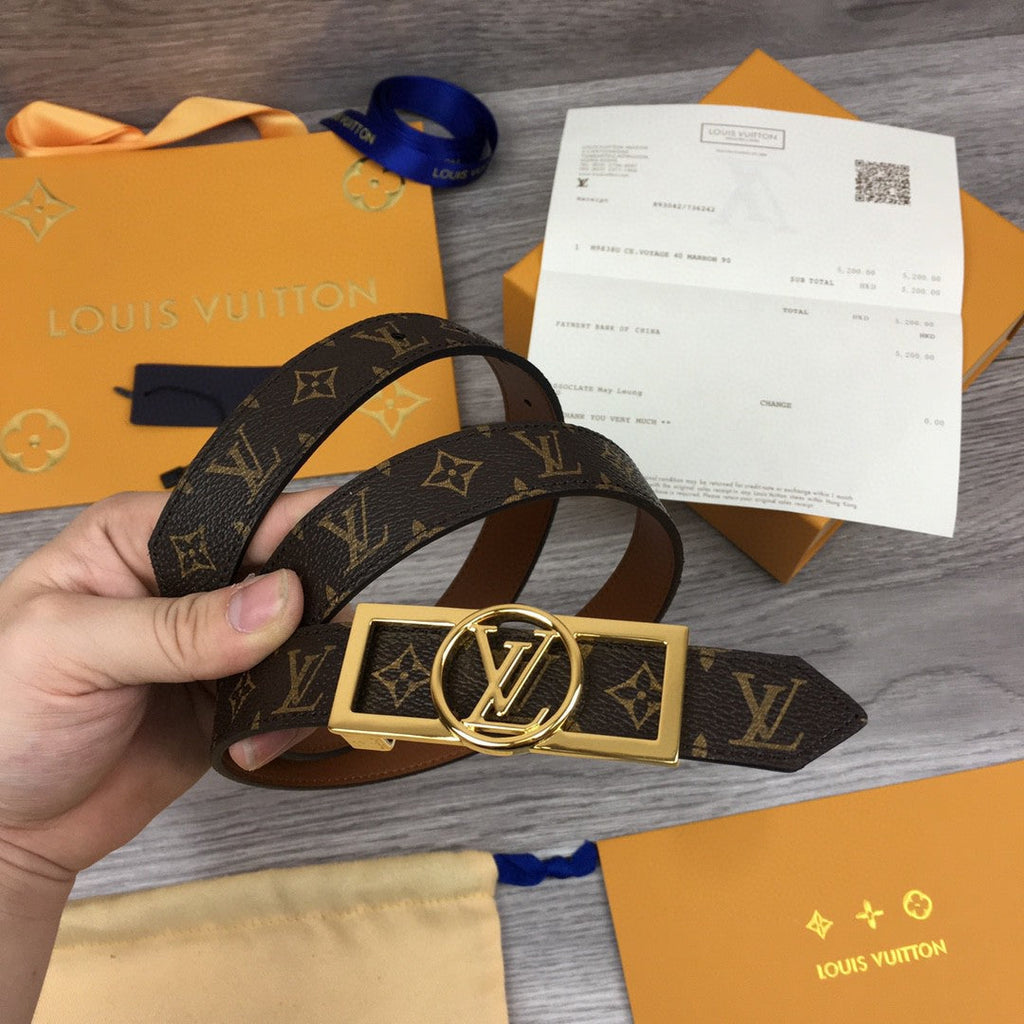 Louis Vuitton Reversiable Belt Brown