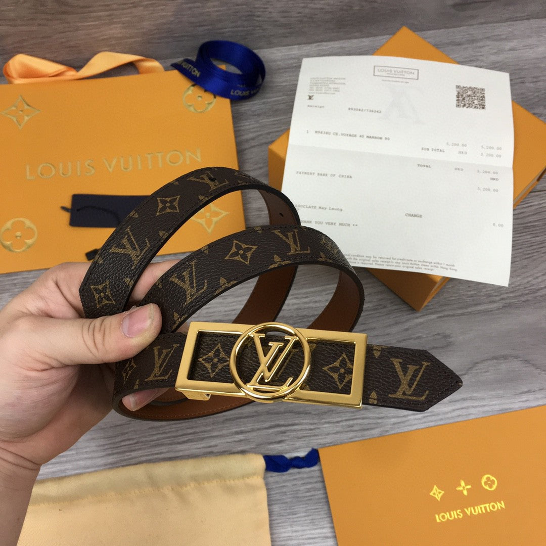 Louis Vuitton Reversiable Belt Brown