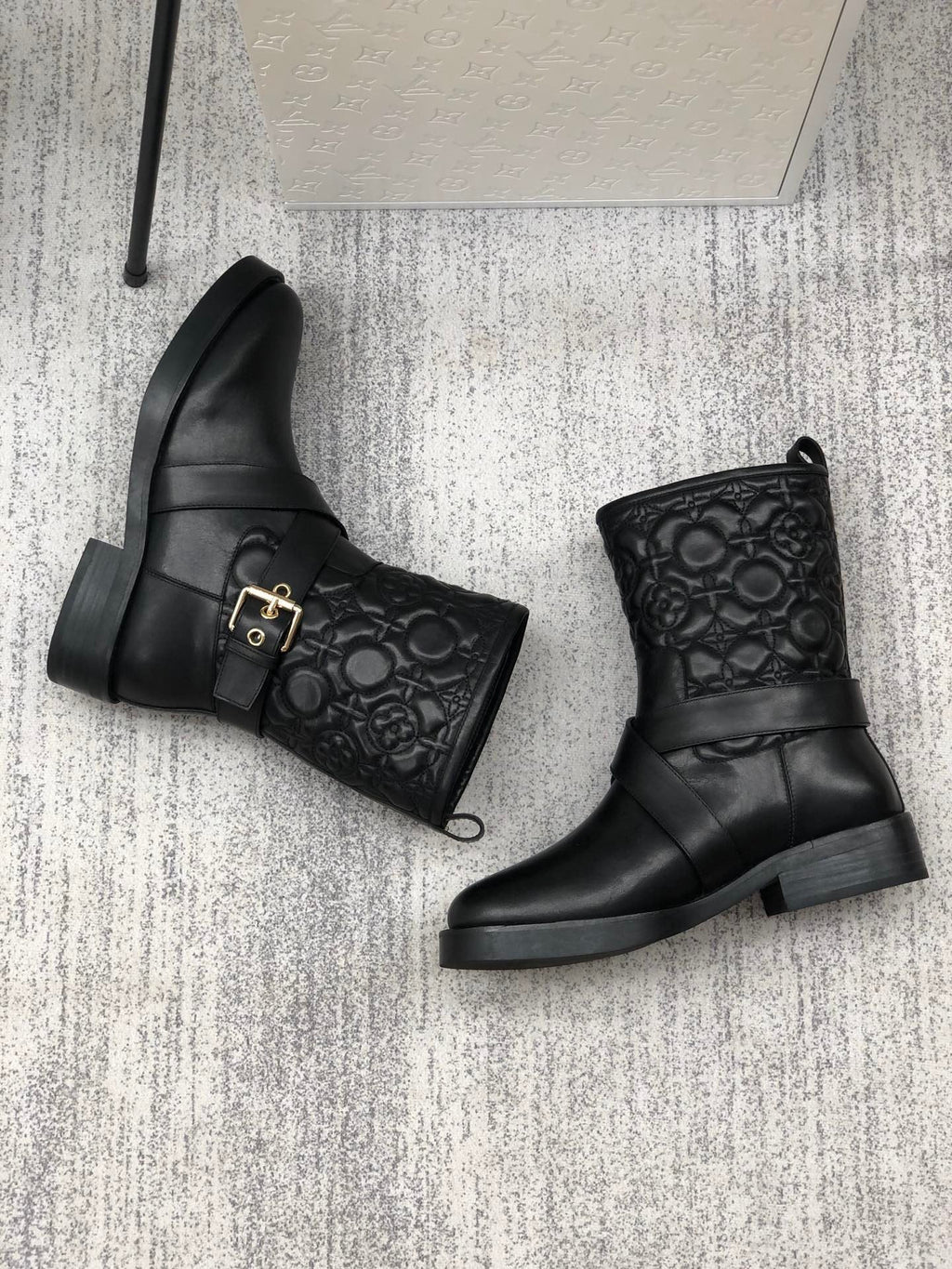 Louis Vuitton Discovery Flat Ankle Boot Black