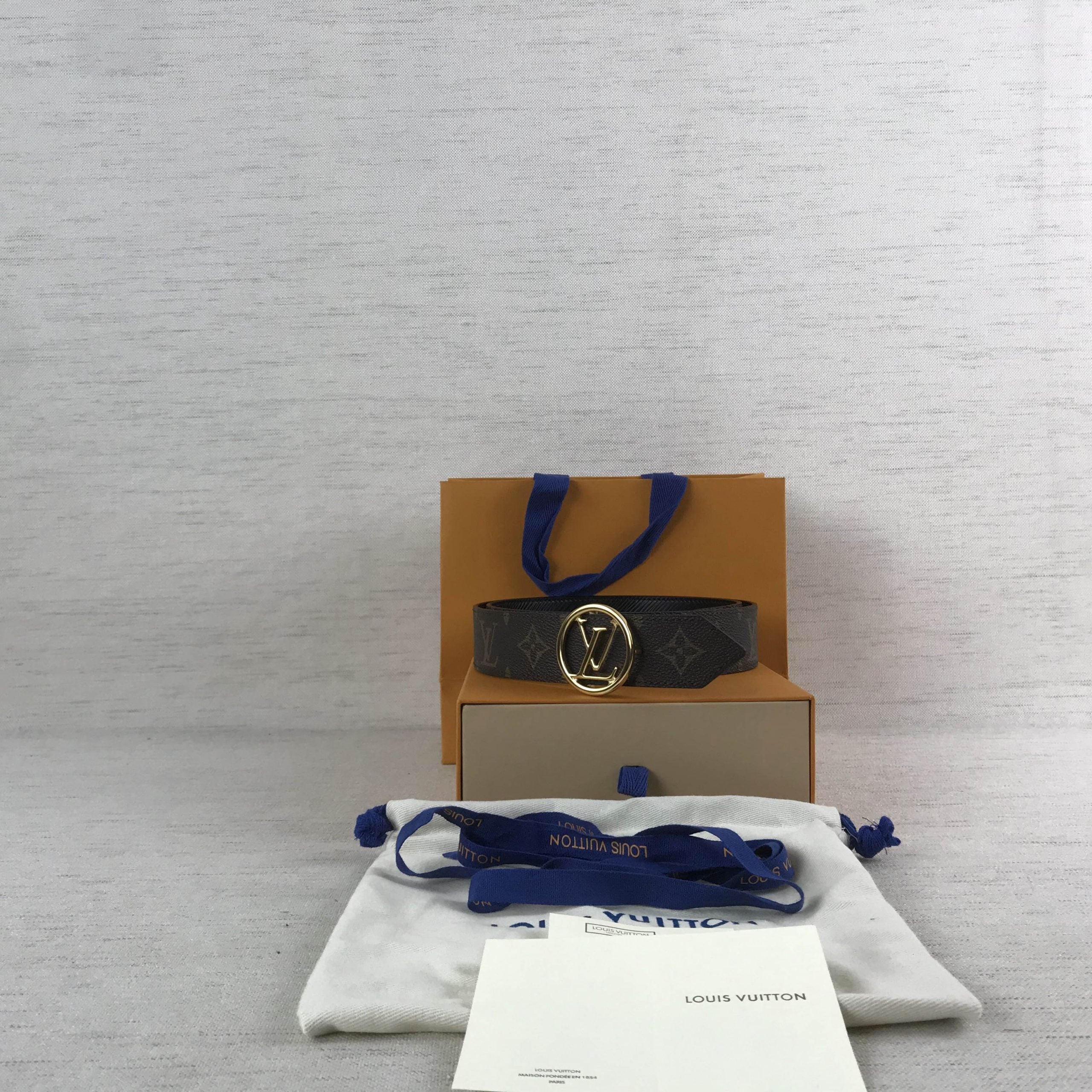 Louis Vuitton Cricle LV Initiales Belt Black