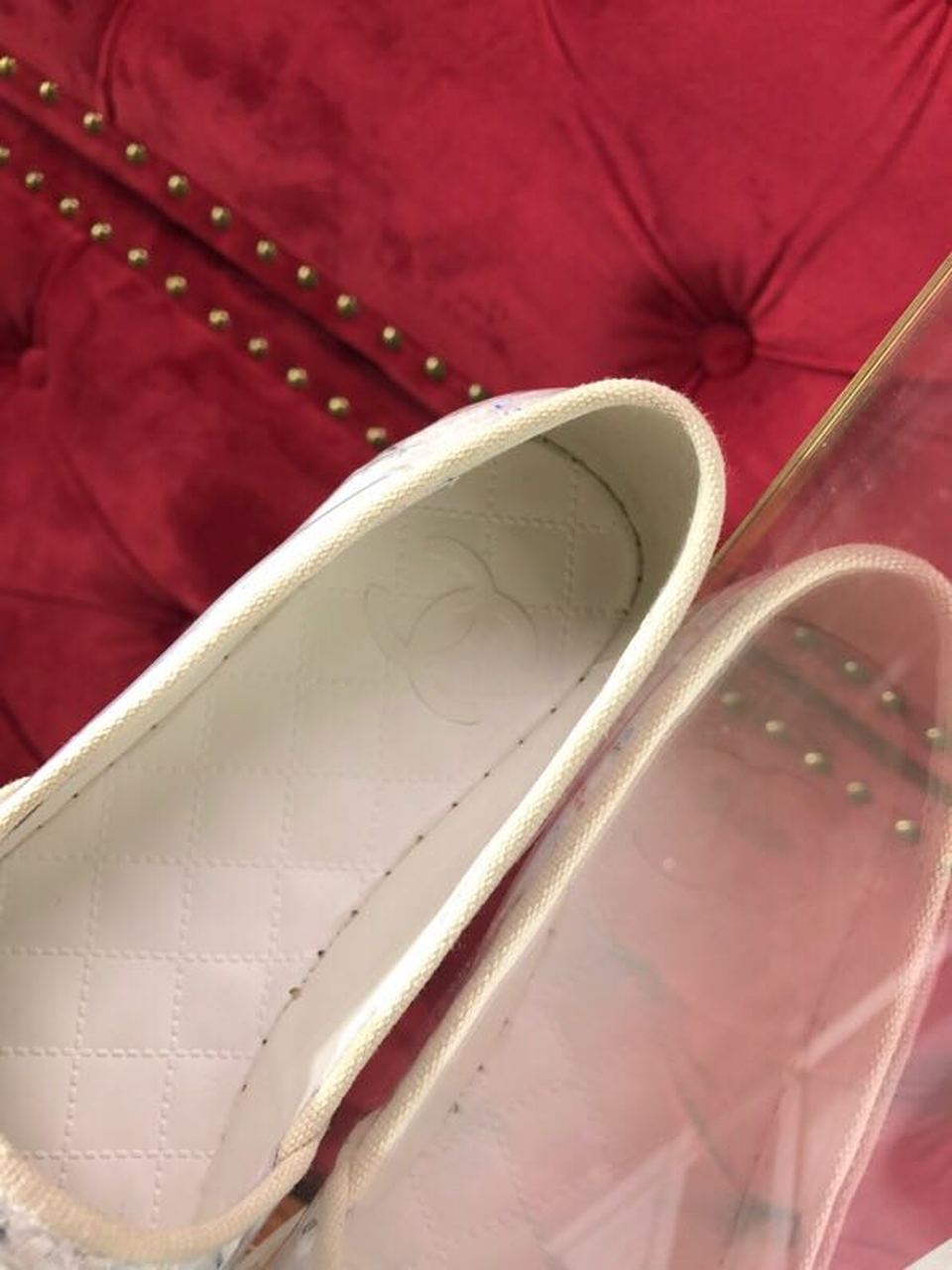Chanel Tweed/PVC CC Logo Espadrilles Spring/Summer Act 2 Collection White