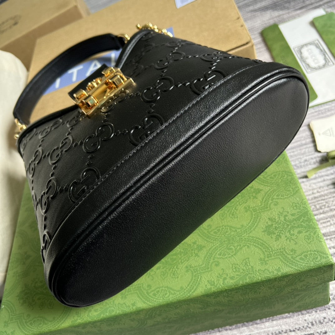 Gucci Small GG Shoulder Bag 25cm Black